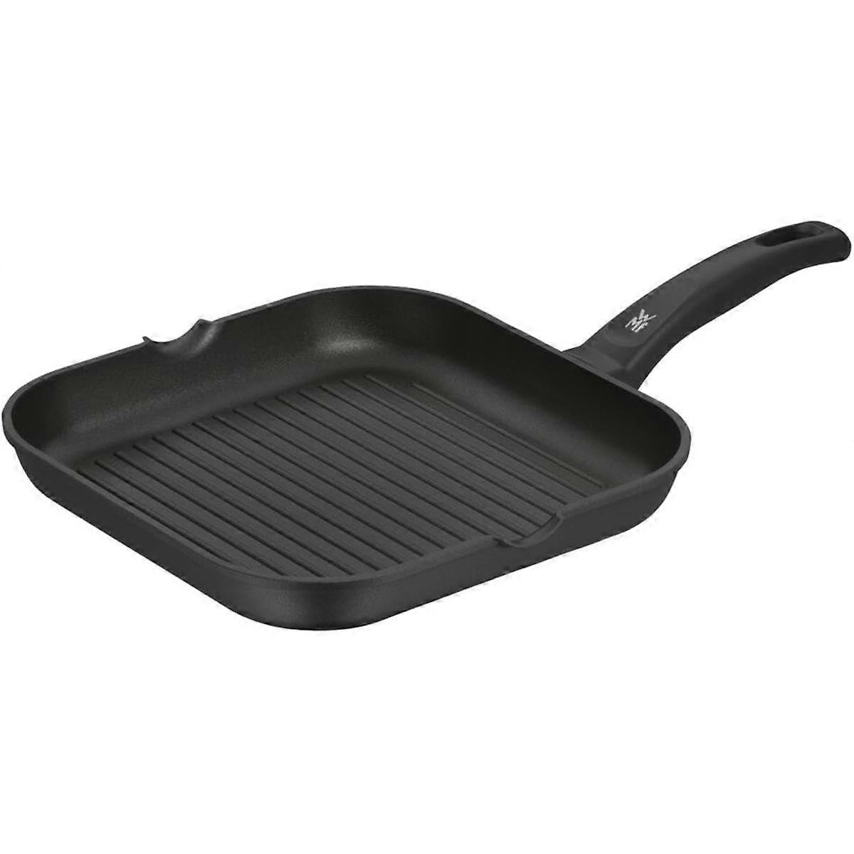 Devil Grill Pan 27 x 27 cm Non-Stick Square Black Cookware for Grilling and Frying