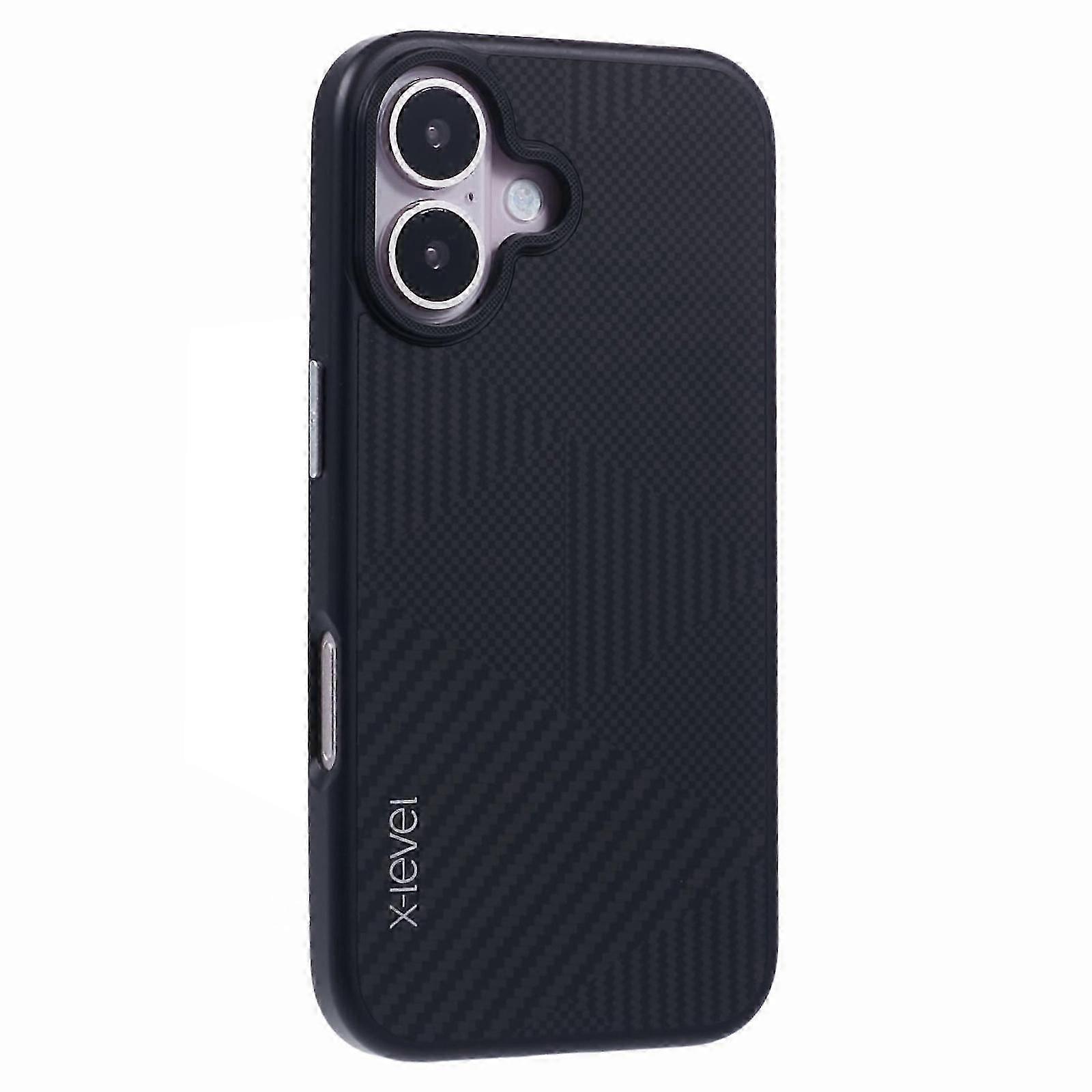 For iPhone 16 Case Rhombus Splicing Hard PC Shockproof Phone Cover