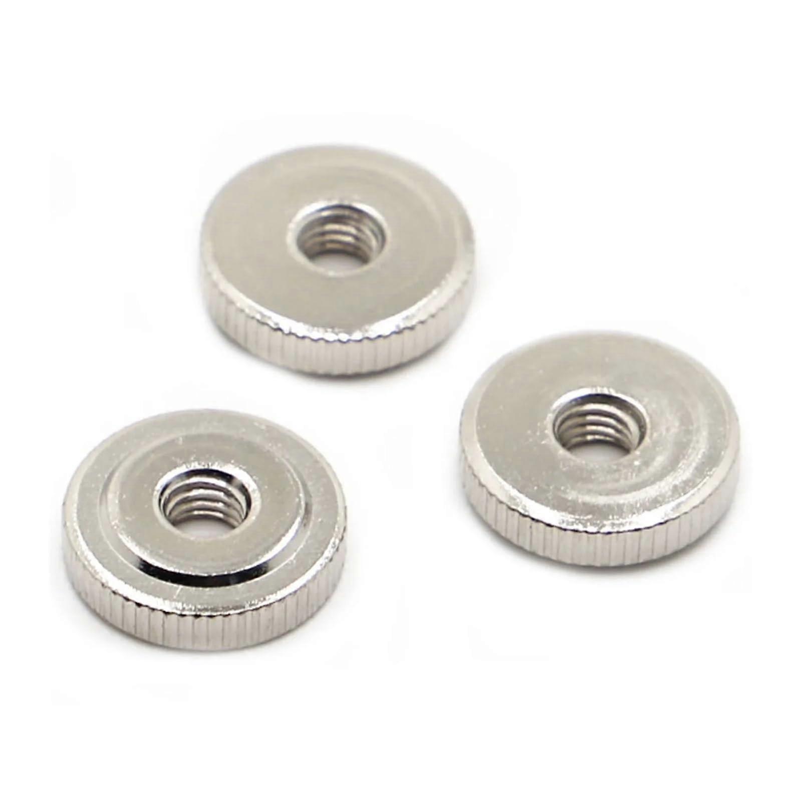 M3 M4 M5 M6 M8 M10 Steel Knurled Thumb Nut Set for 3D Printer Heated Bed, Toolless Tighten, 5pcs M6