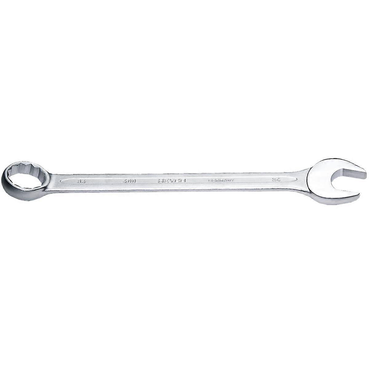 Combination Wrench Model 400034082, 34 Mm Metric, Open End And Box End