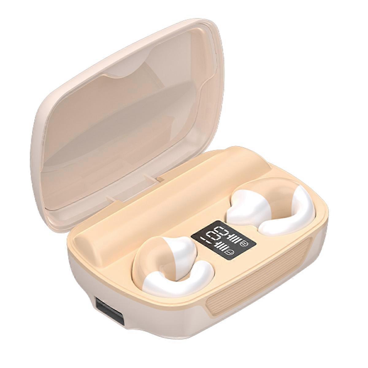 E300 Headset Bluetooth-compatible Bone Conduction Headphone with Digital Display Charging Case