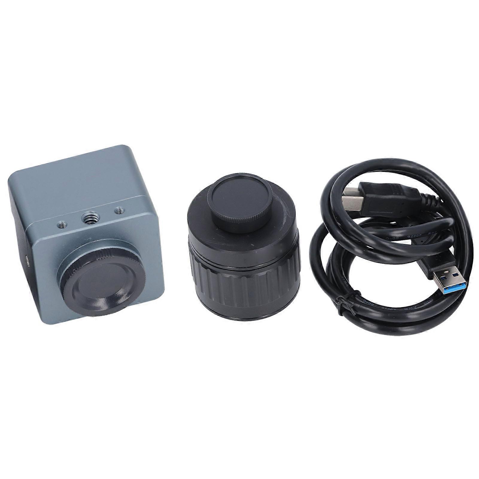 Microscope Camera 4K Recording 8MP Image USB Digital Electronic Eyepiece with 1X C Mount Adapter