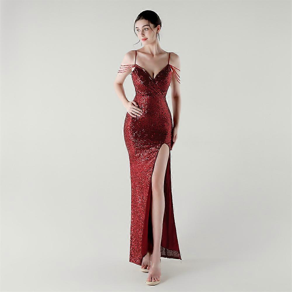 sachin and babi light blue dress LuvForever Fashion Zera - Red Sequin Maxi Dress