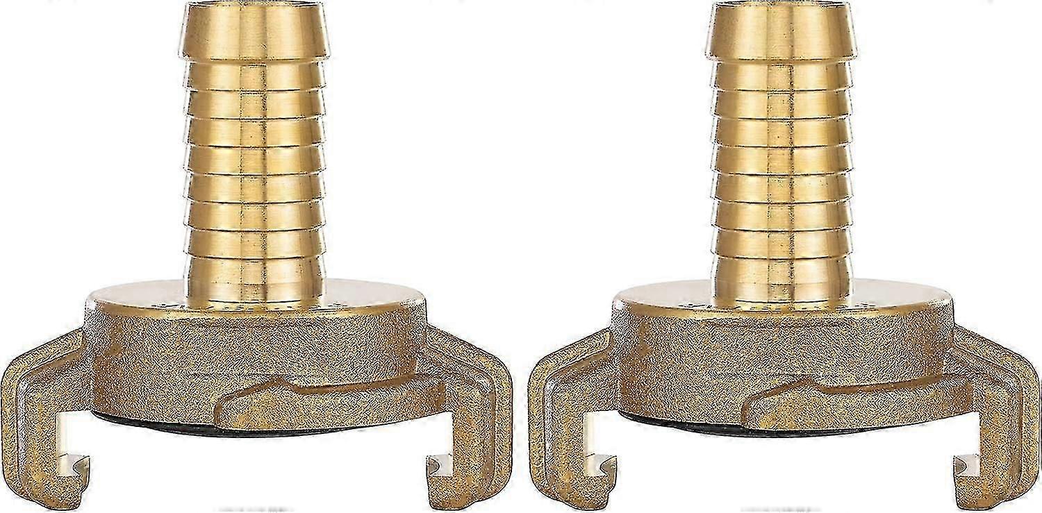 2x Brass Quick Coupling 1/2 Inch Socket (geka System Connection 1/2 Inch Socket)