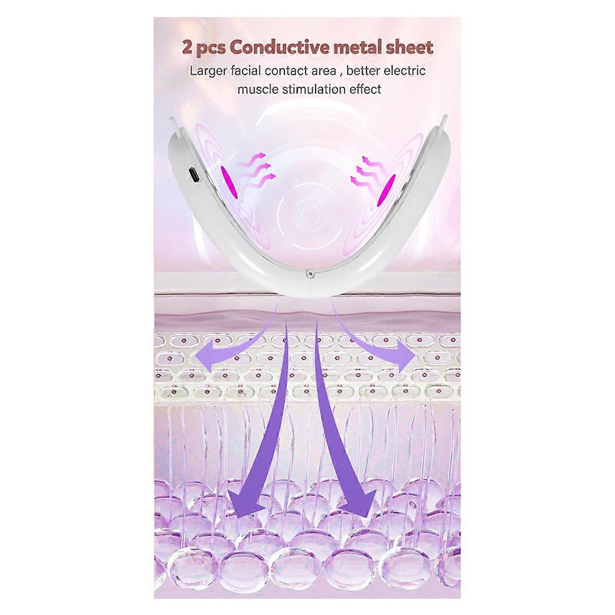 Massage Lifting and Firming Beauty Instrument V Face Thin Face Artifact Face Hot Compress Lifting Do
