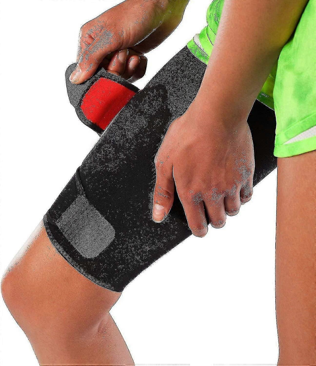 Adjustable Thigh Brace Support,unisex Breathable Neoprene Non-slip Hamstring Compression Sleeve