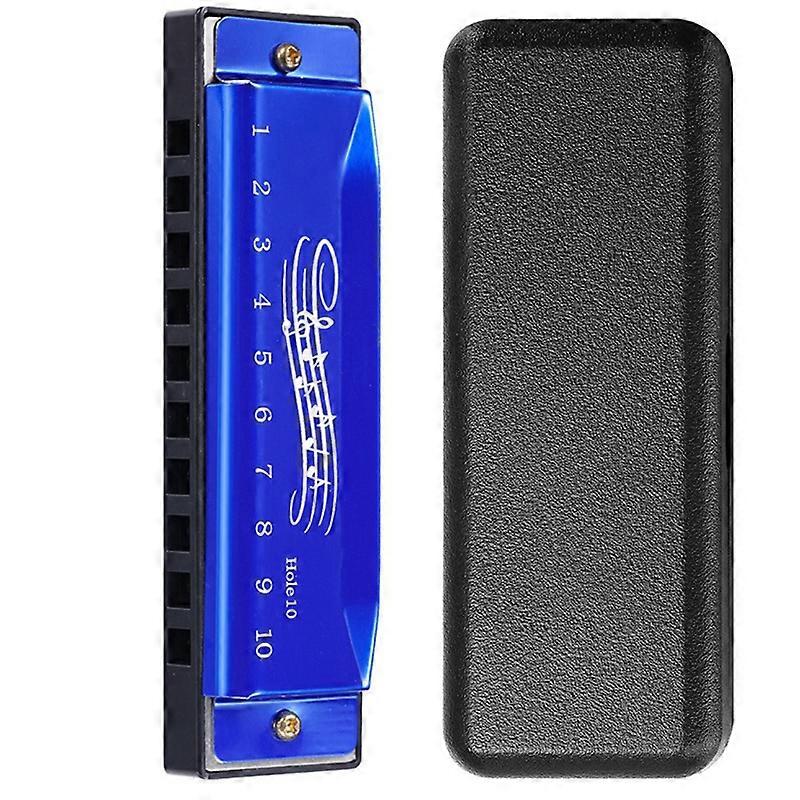 10 Holes Key Of C Blues Harmonica Musical Instrument