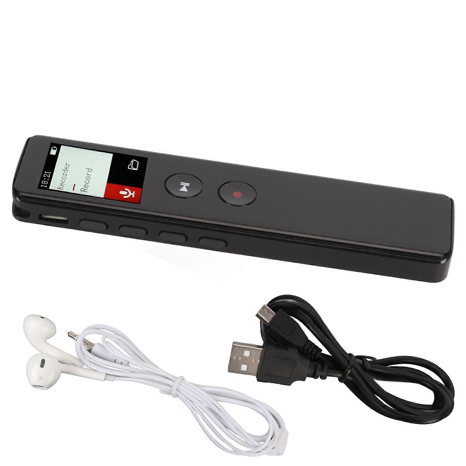 Digital Recorder with Speaker Bluetooth 5.0 Intelligent Noise Reduction Voice Activated Recording Device MP3 Player