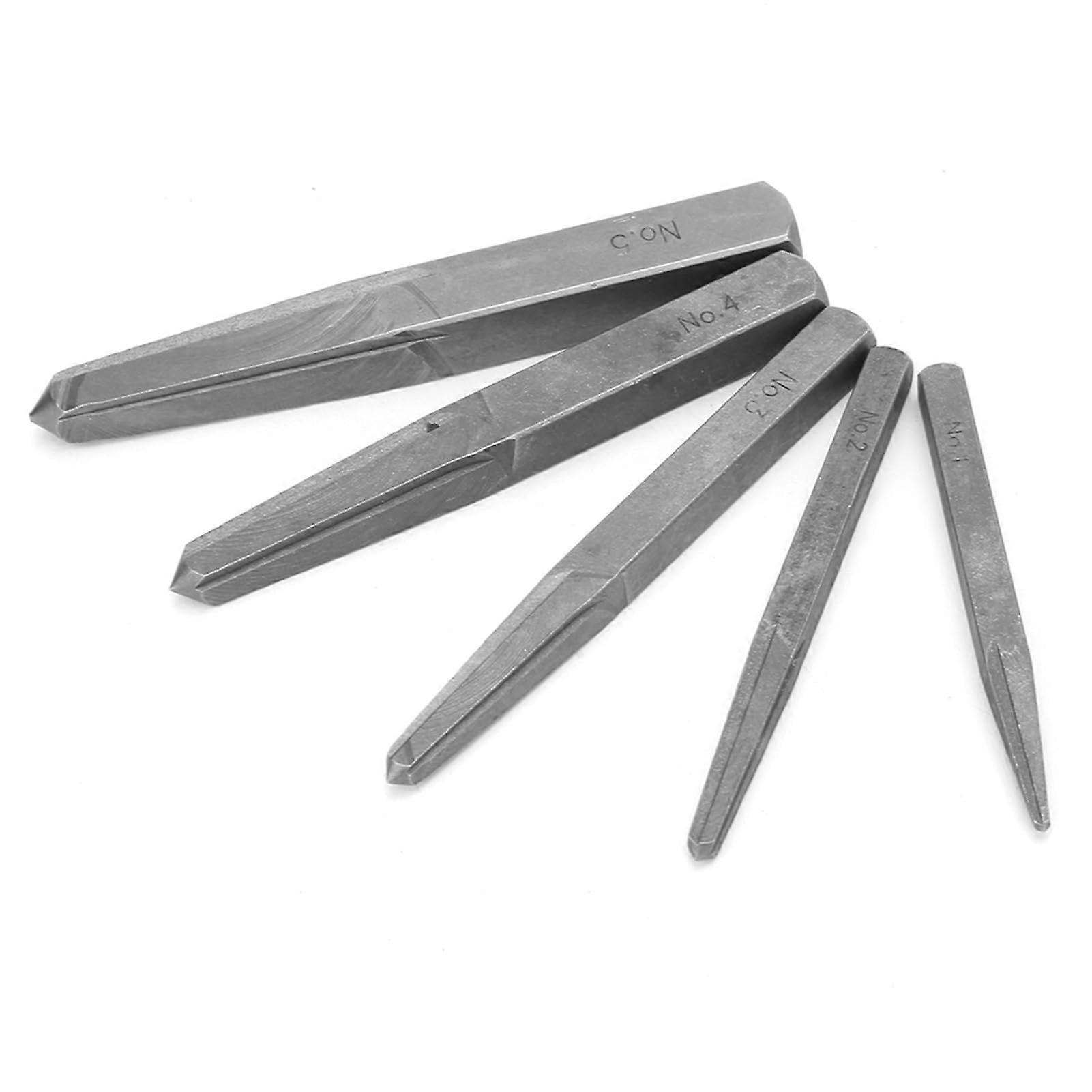 Screw Extractor Broken Removal Tool 5pcs Type Square Ideal for Household Electrician