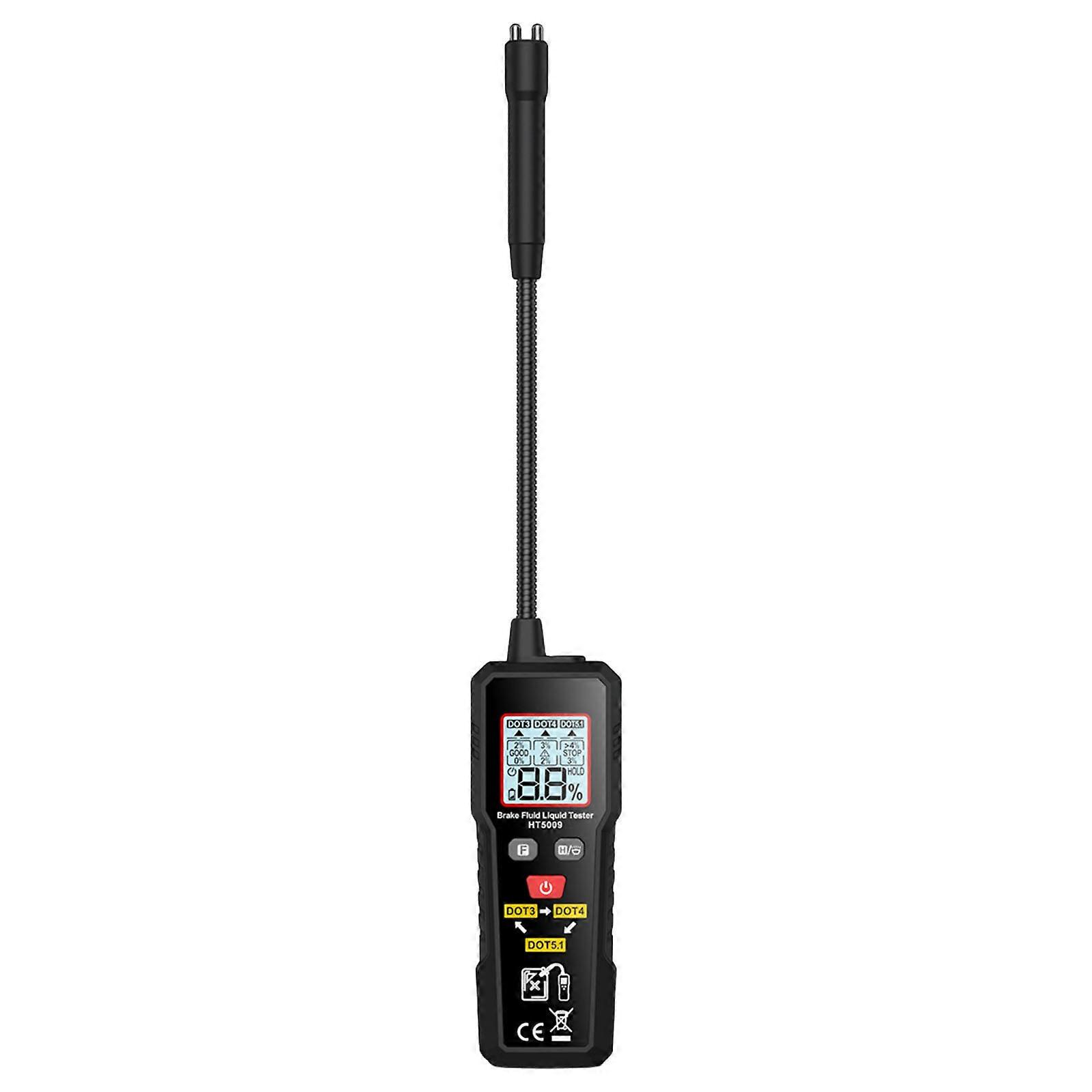 Vehicle Brake Fluid Water Content Tester with LED Indicators Upgrades for Routine Maintenance & Pre Trip Safety Checks