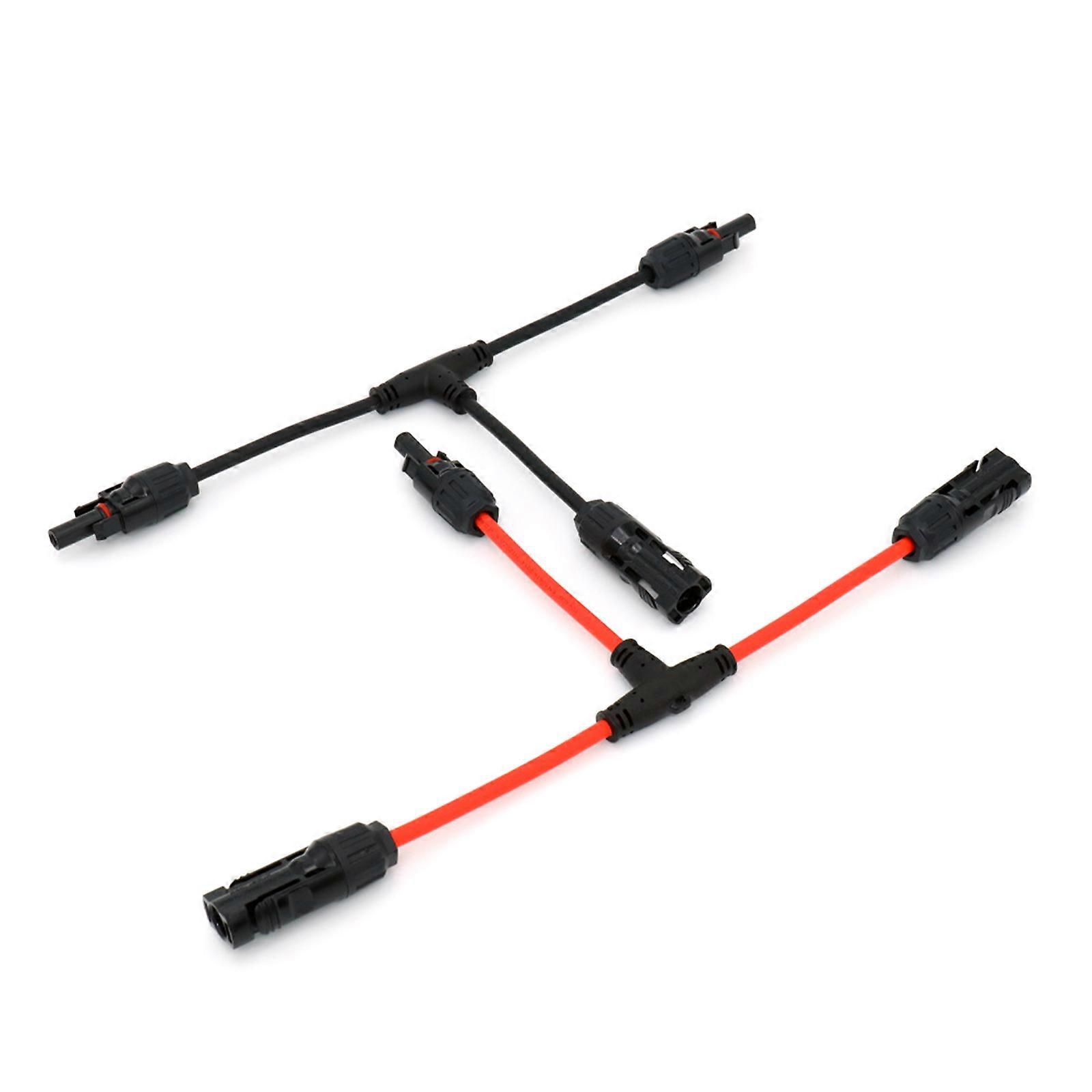 Solar Power Panels Panels Connection Cable Set 30A High Voltages Branching Wire, 6mm²  Systems Extensions Simple Installation