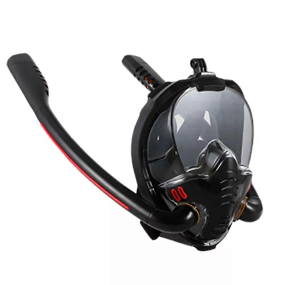 Snorkeling Mask Double Tube Silicone Full Dry Diving Adults Swimming Goggles Self Contained Underwater Breathin For Outdoor