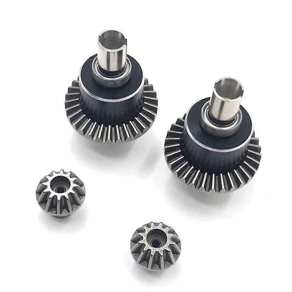 Upgrade Differential Assembly Compatible with 1/14 144010 144001 144002 and 1/12 124016 124017 124018 124019 RC Cars with Metal Gears Diff(2PCS)