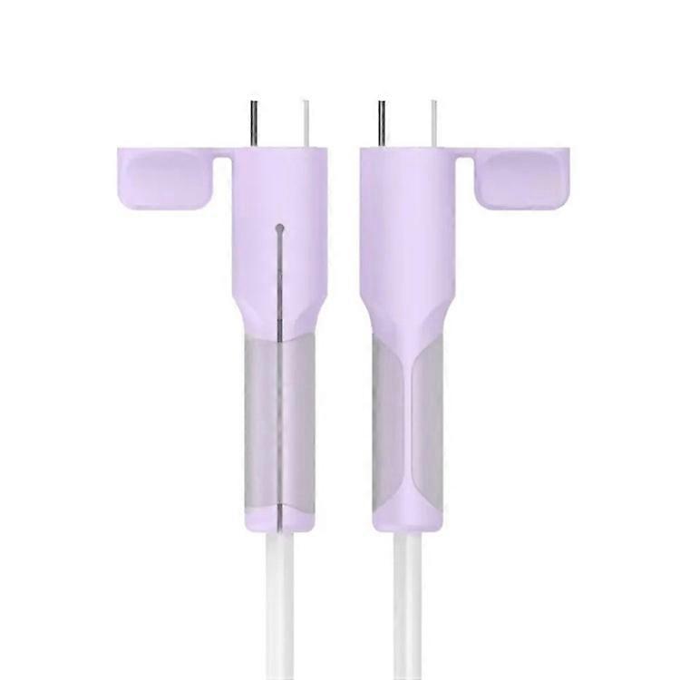 1 Pair Type C Cable Protector Soft Silicone Sleeve Compatible For iPhone 16 / 15 Series Charging Cord Protection