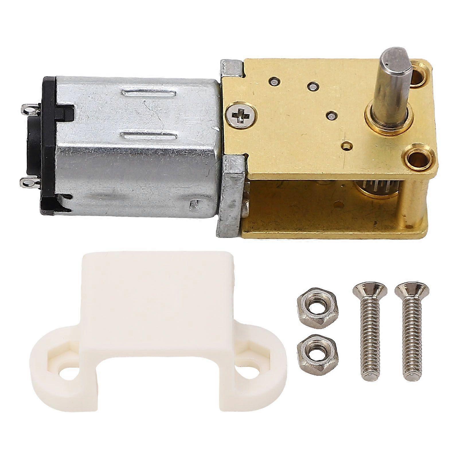 2025 Latest Model  DC6V Single Shaft Worm Gear Motor with Fixing Base Micro DC