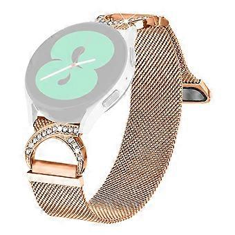 Til Garmin Vivomove Style/GarminMove Style Klokkerem Milanese Metallreim Rhinestone Dekor