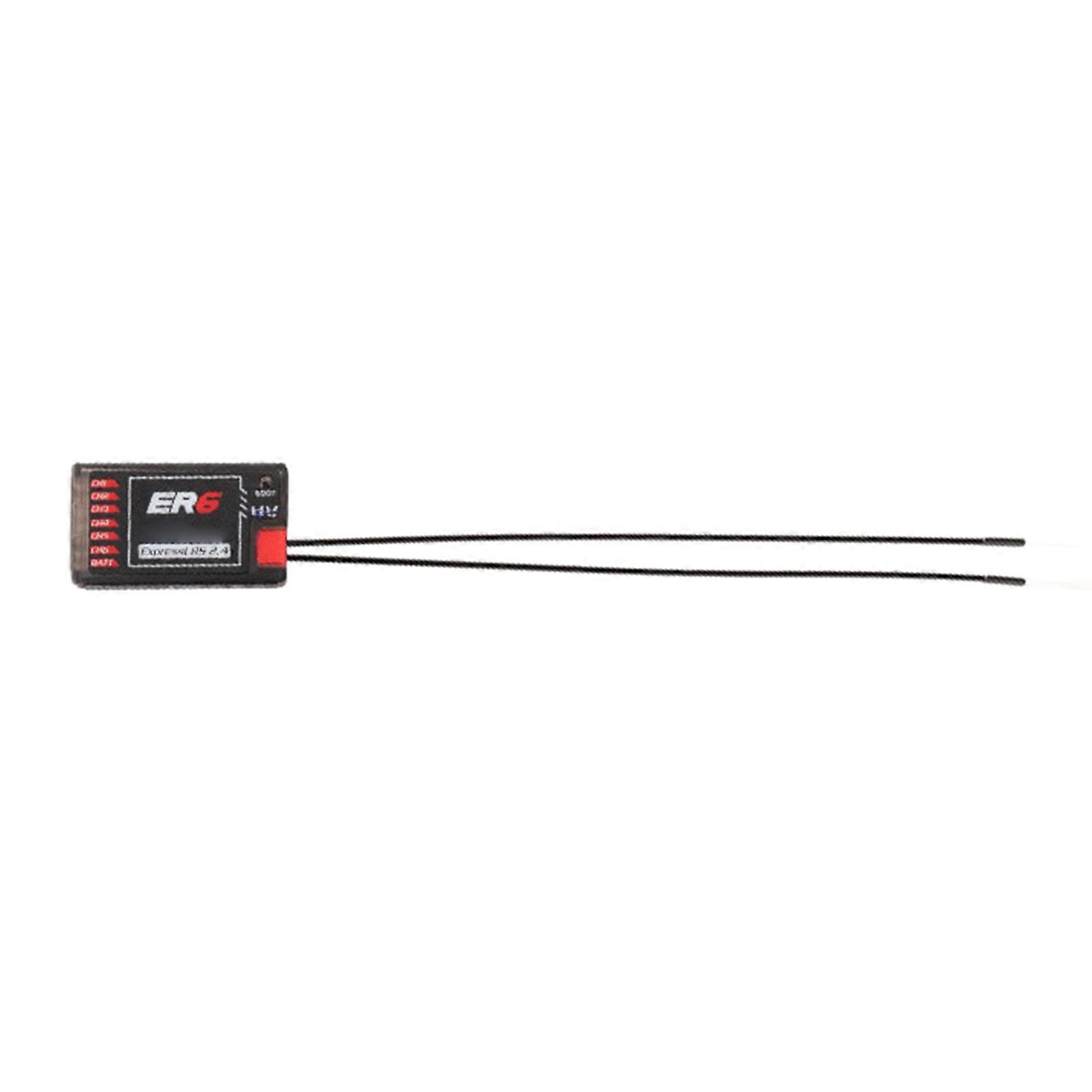 ER6 ELRS Receiver 2.4G 6CH 100mw CRSF PWM Receiver Multiple Channels for Model Aircraft and Boats