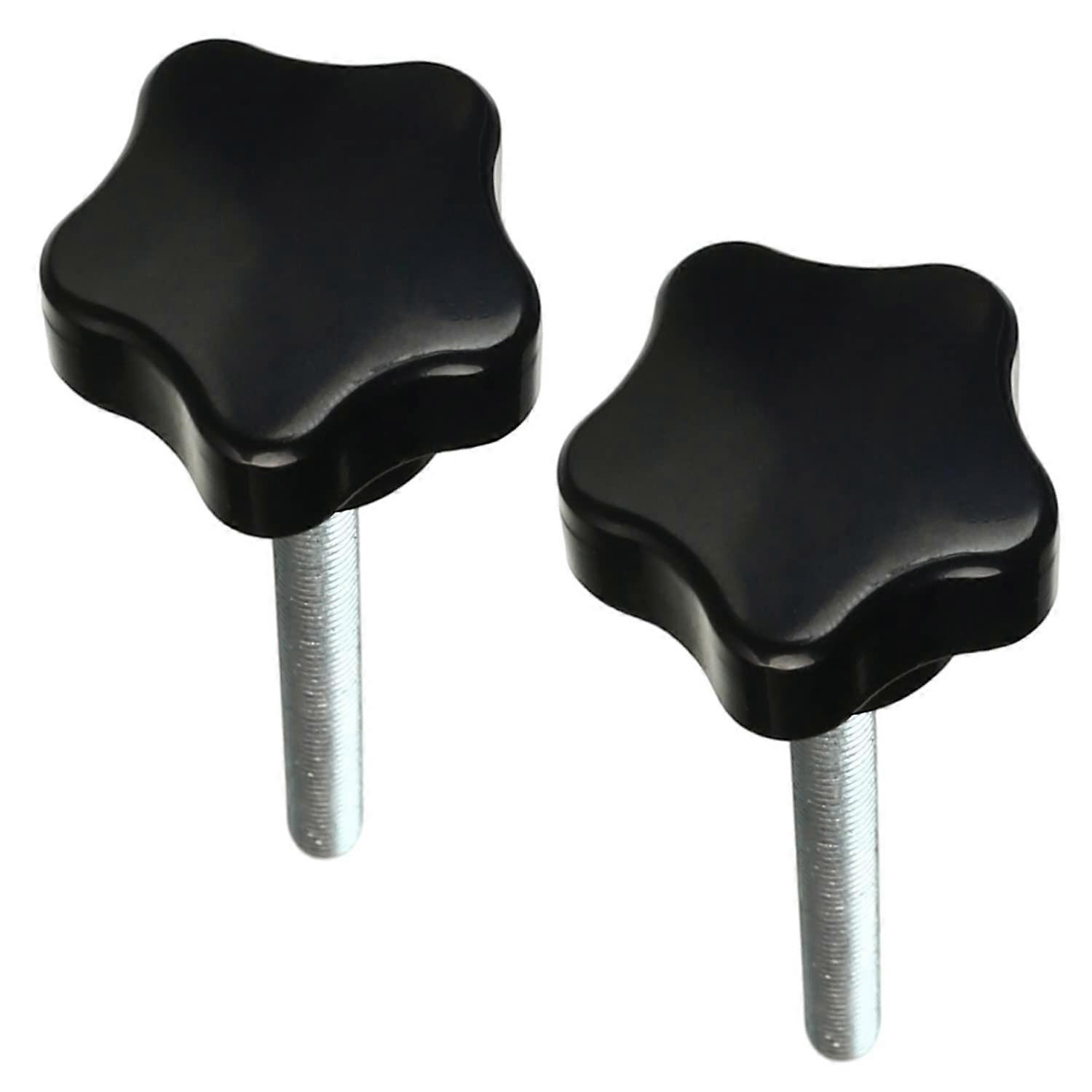 M6 Thread Replacement Star Knobs, 70mm Length Tightening Screws for Mechanical Equipment and Instruments, 6Pcs Set