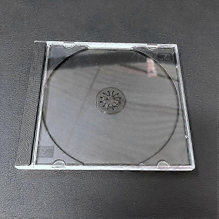 25 Pack Standard Single Clear Cd Case With Assembled Black Tray