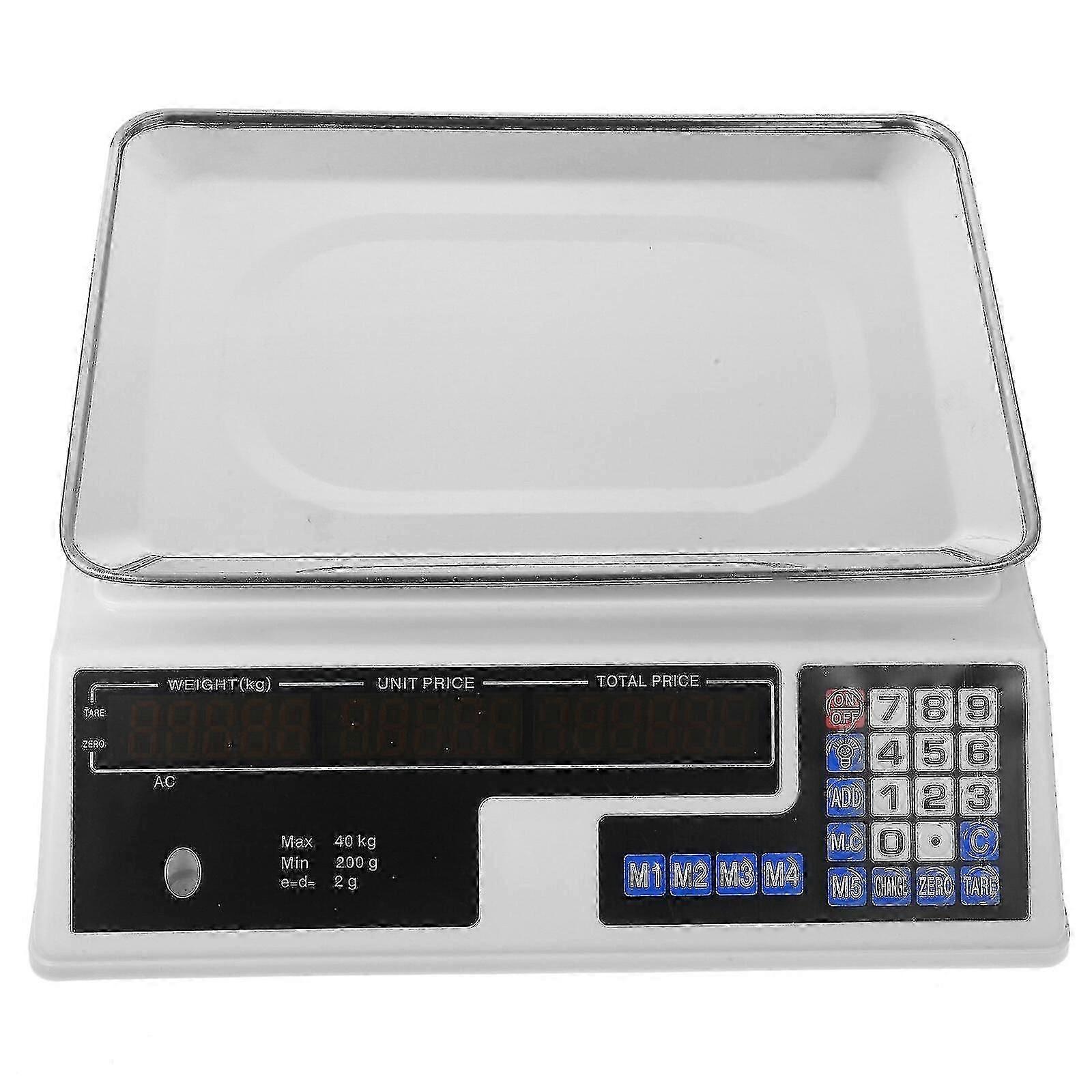 Electronic Pricing Scale Commercial Scale Meat Scale Digital Food Scale(us Plug)
