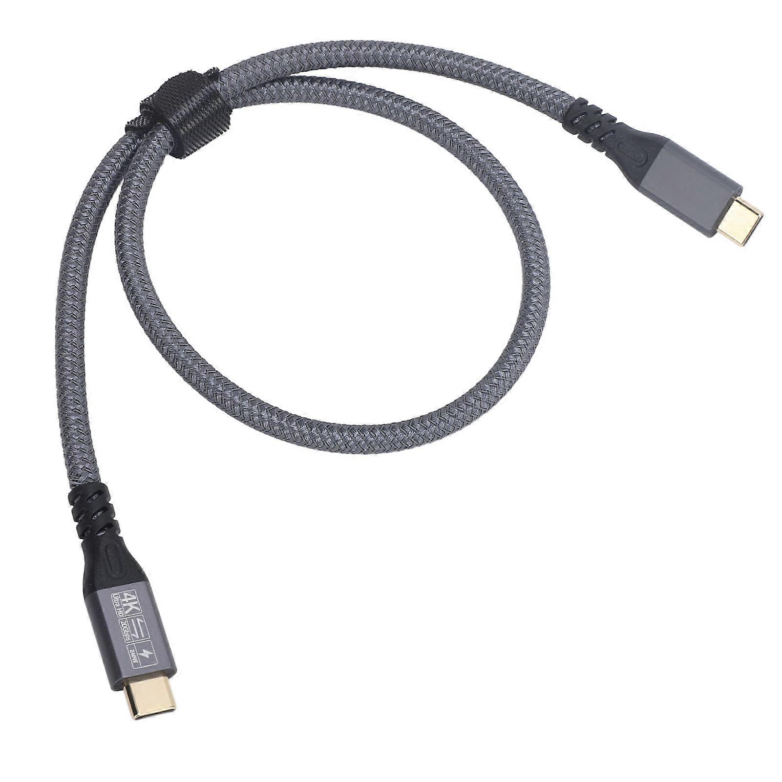 USB C to USB C Cable Support 20Gbps Data Transfer 240W Fast Charging 4K 60Hz Video Output USB C 3.2 Gen 2 Cable 0.5m / 1.6ft 