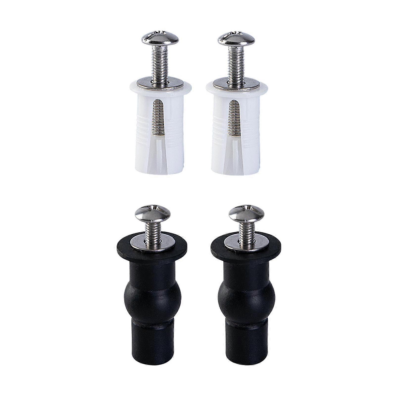 Toilet Seat Screws with Expanding Nuts Quick Release Hinges Bathroom Hardware Fixings Set