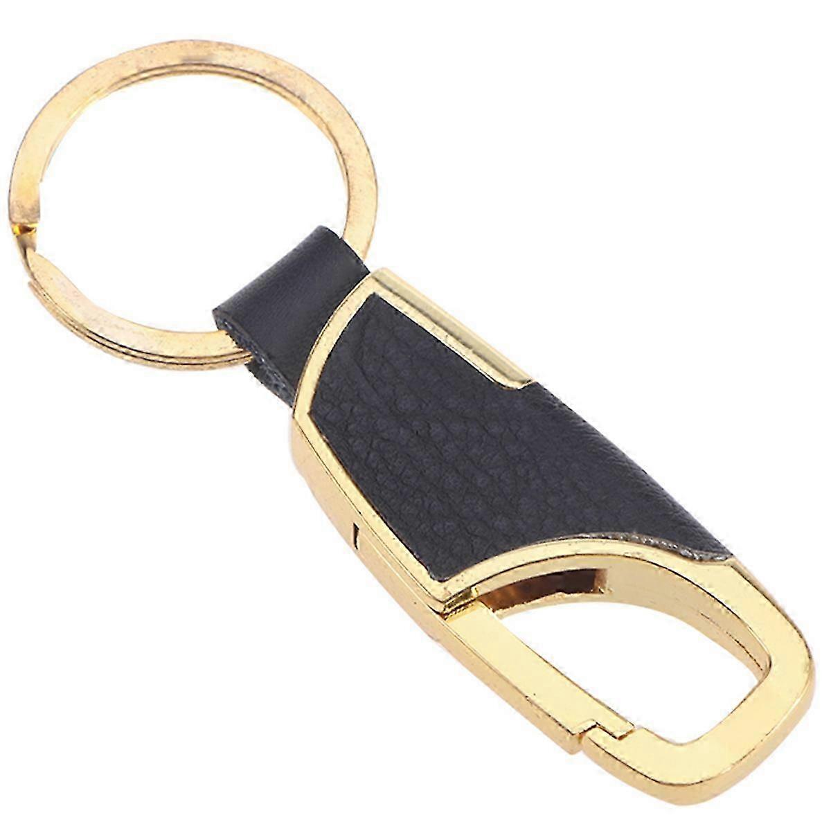 Men's Leather Key Ring Chain Metal Keychain for Home Keychain Gift for Men Random Color