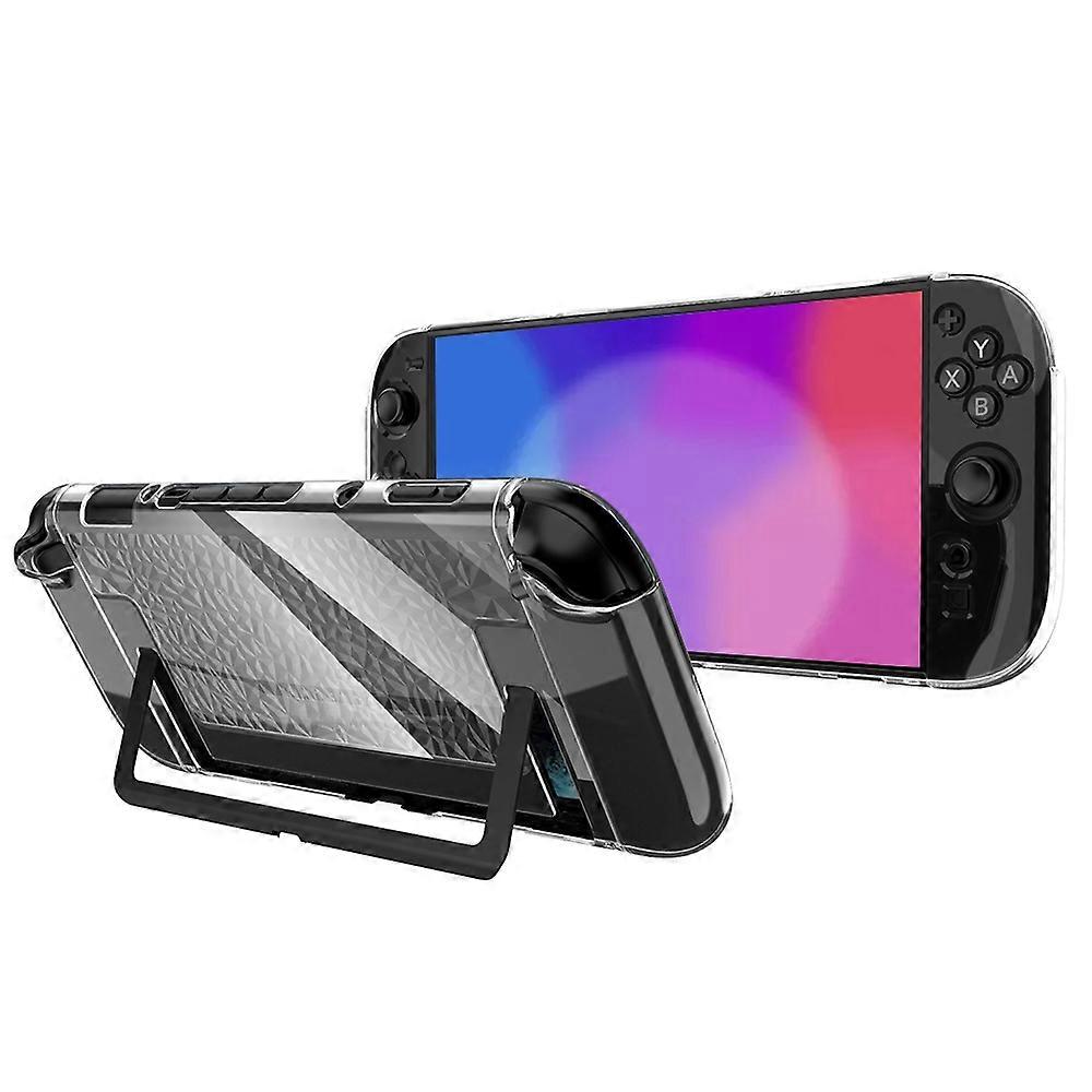 SW2D05 For Nintendo Switch 2 Gameonsolease Diamond Texture Transparent TPU+PC Split Protective