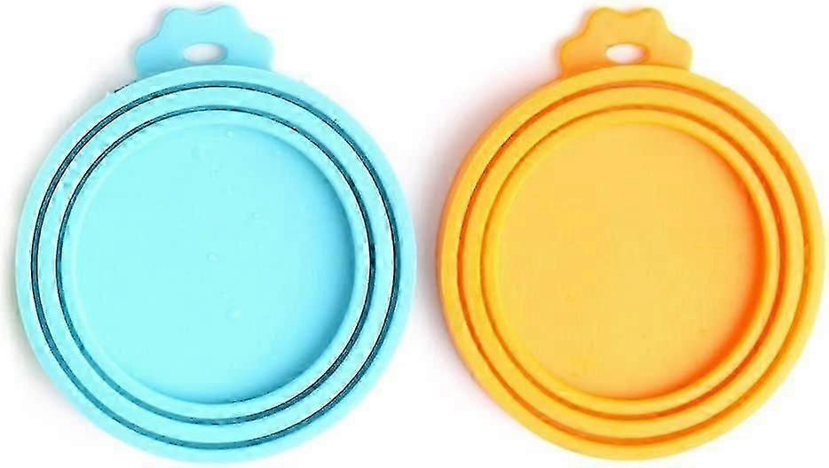 يمكن أن تغطي أغذية الأليفة أغطية السيليكون لأغذية والقطط (حجم عالمي ، يناسب 3 علب قياسية)