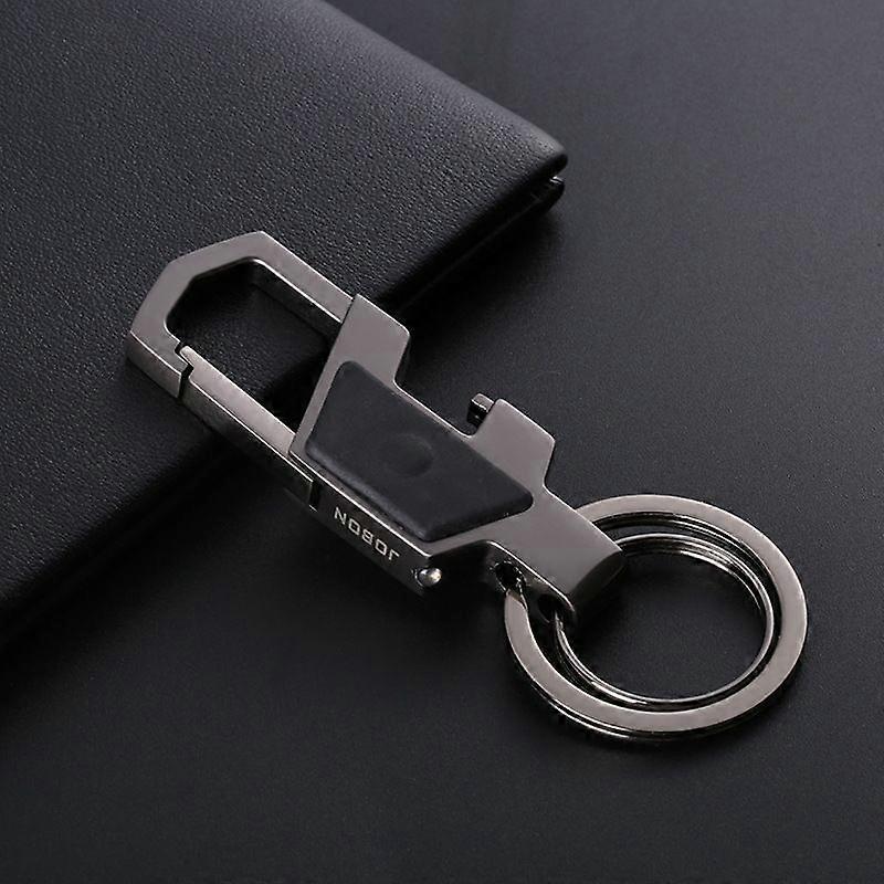 Jobon Zhongbang Metal Corkscrew Keychain Multifunctional With Led Light Car Key Chain Creative Gift