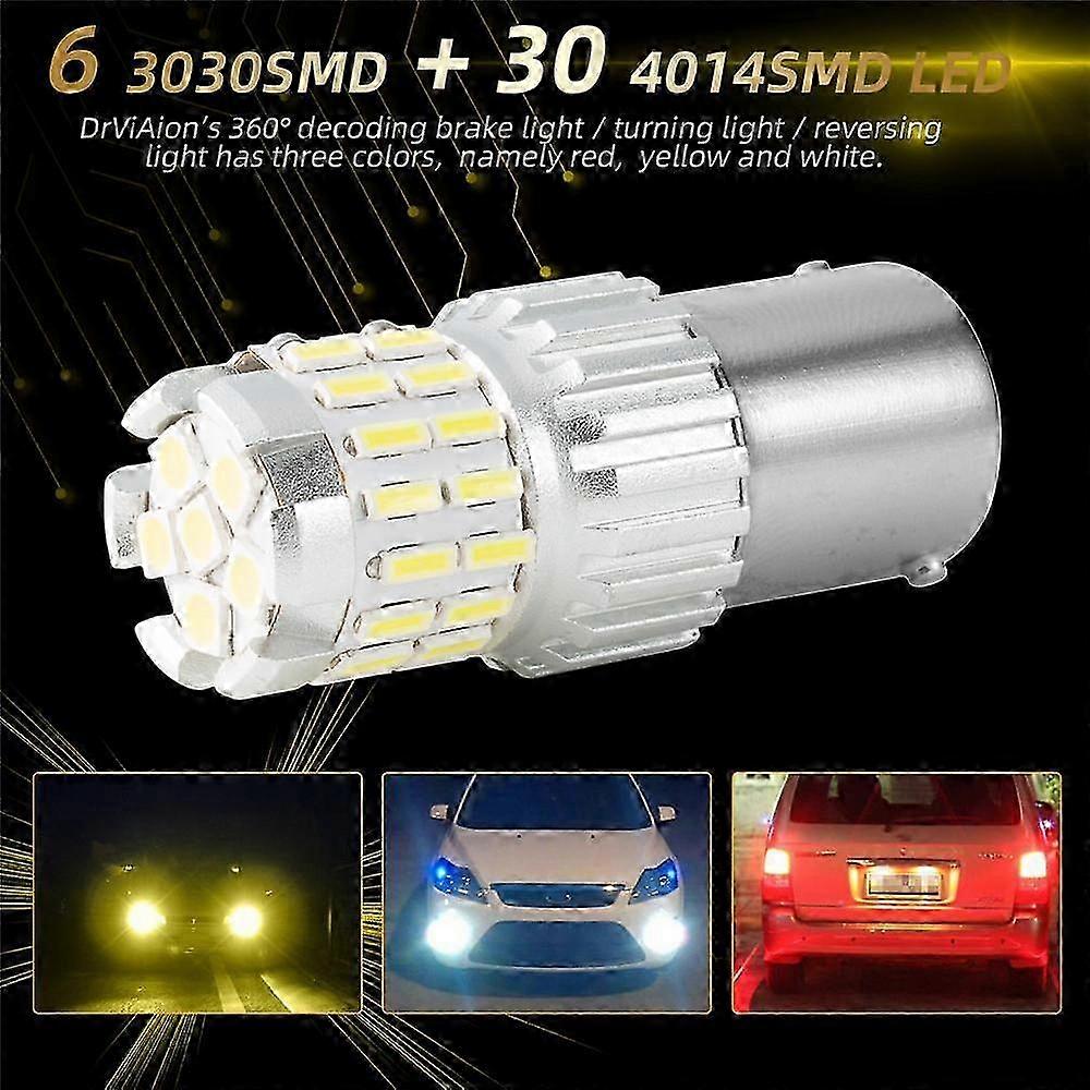2x 1800LM Canbus P21W 1156 BA15S LED Bulb Suitable for a Certain Brand Vehicle, Compatible with Models from 2010 to 2013, LED Running Light