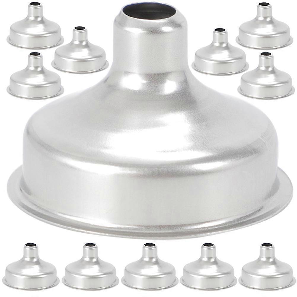 12pcs Stainless Steel Multi Function Kitchen Funnels for Easy Filling of Oils, Liquids & Dry Ingredients – Household Use, Easy to Clean