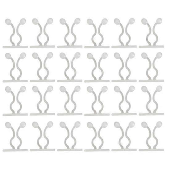 50Pcs Vine Holder Self-adhesive No Punching Easy Installation Invisible Sticky Plants Support Plastic Wall Climbing Vine Clip Gardening Supplies
