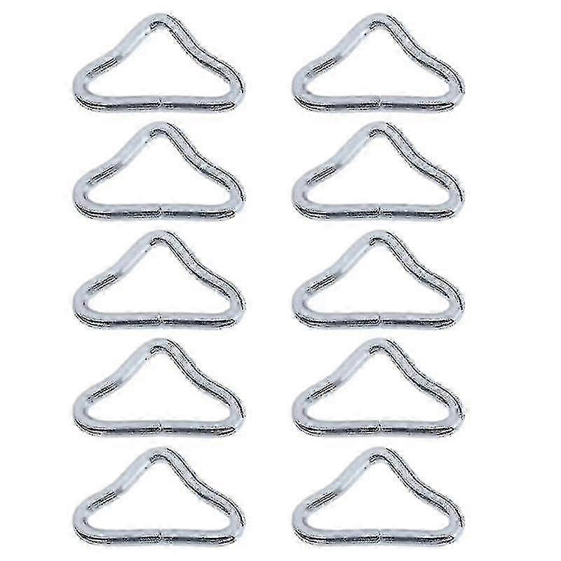 10pcs Trampoline Mat Triangle Rings Buckle Universal Fit V-rings