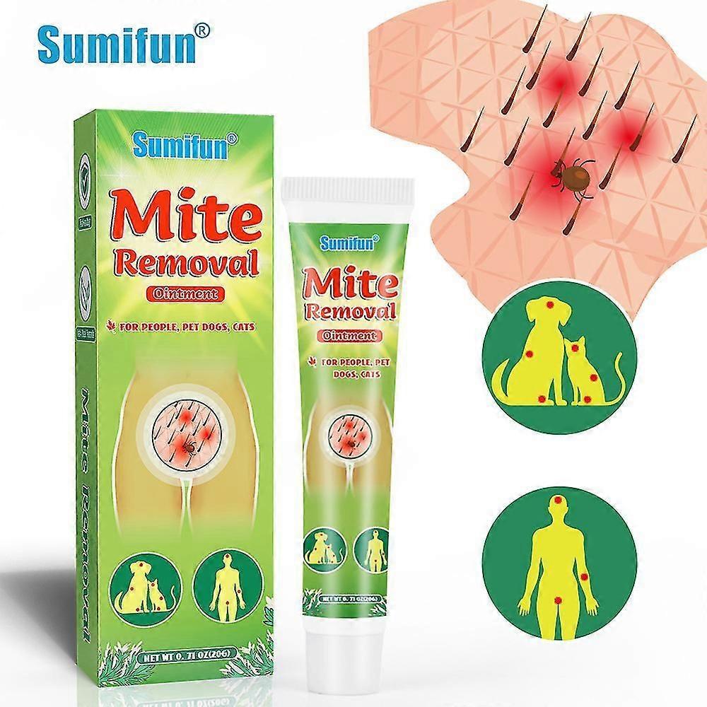 Mite-removing and itching cream, anti-bacterial and quick-acting ointment, pet mite-removing cream
