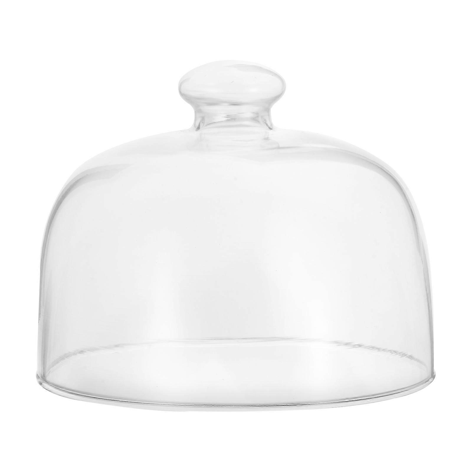 Transparent Glass Dessert Cover for Home Use Keeps Food and Hygienic 1PC