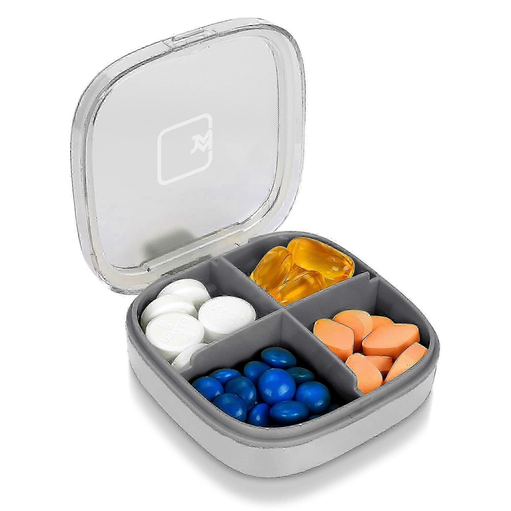 2026  2024Pill Organizer Small Pill Box, Waterproof Pill Case for Vitamin, Cod