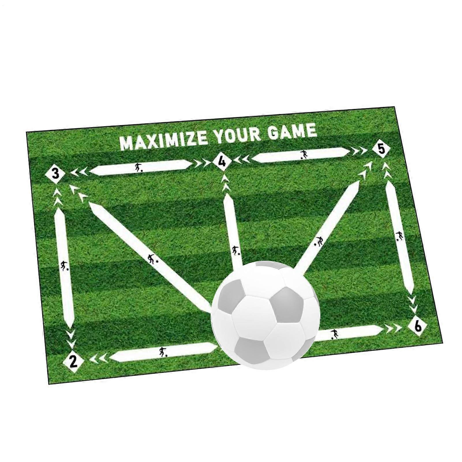 Soccer Training Mat, Non-Slip Agility Equipment for Football Practice, Pace Control and Ball Skill Development, Instant Setup