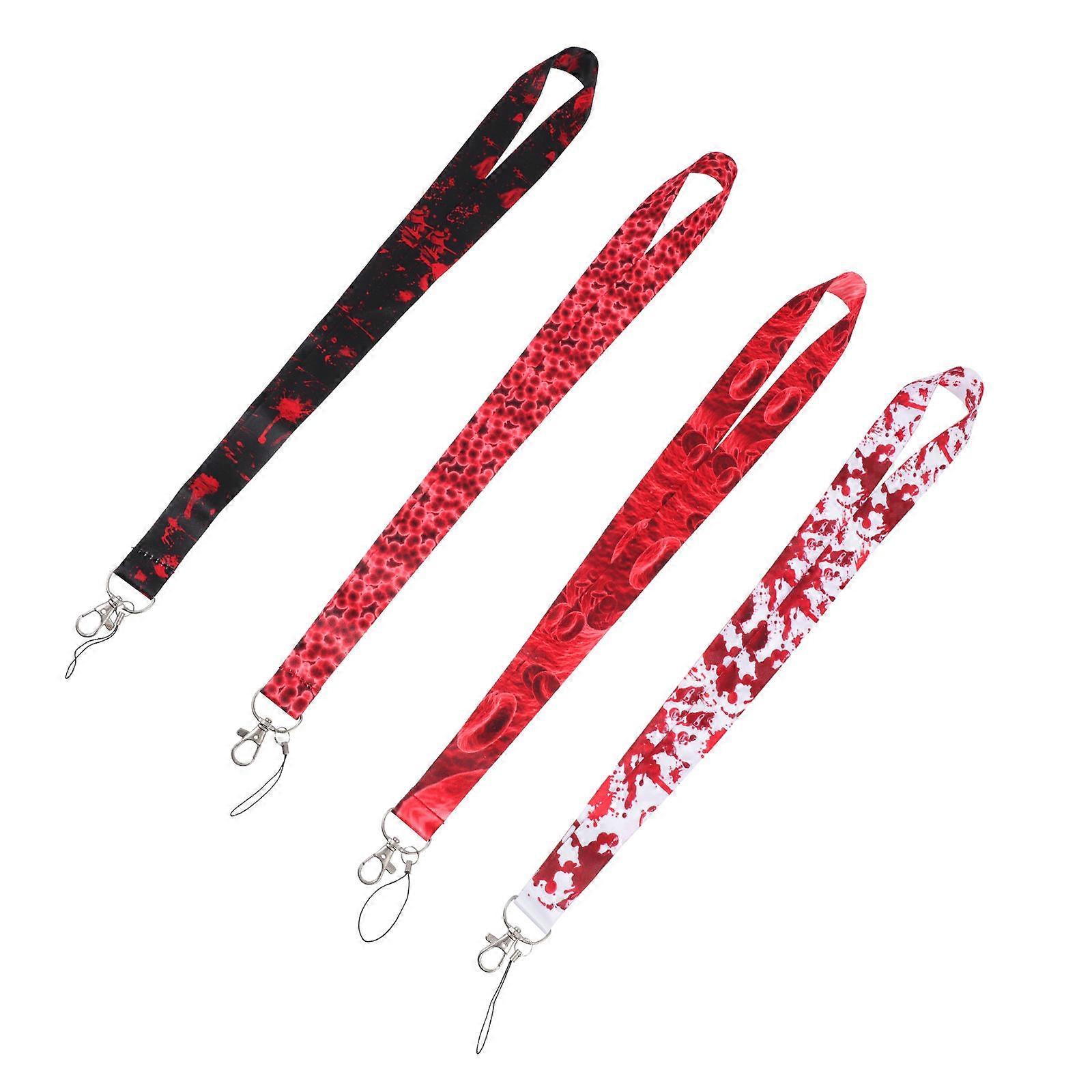 Creative Lanyards Cellphone Lanyards Prevent Loss For Mobile Phones Simple Design Polyester 48X3X0.5CM 4Pcs