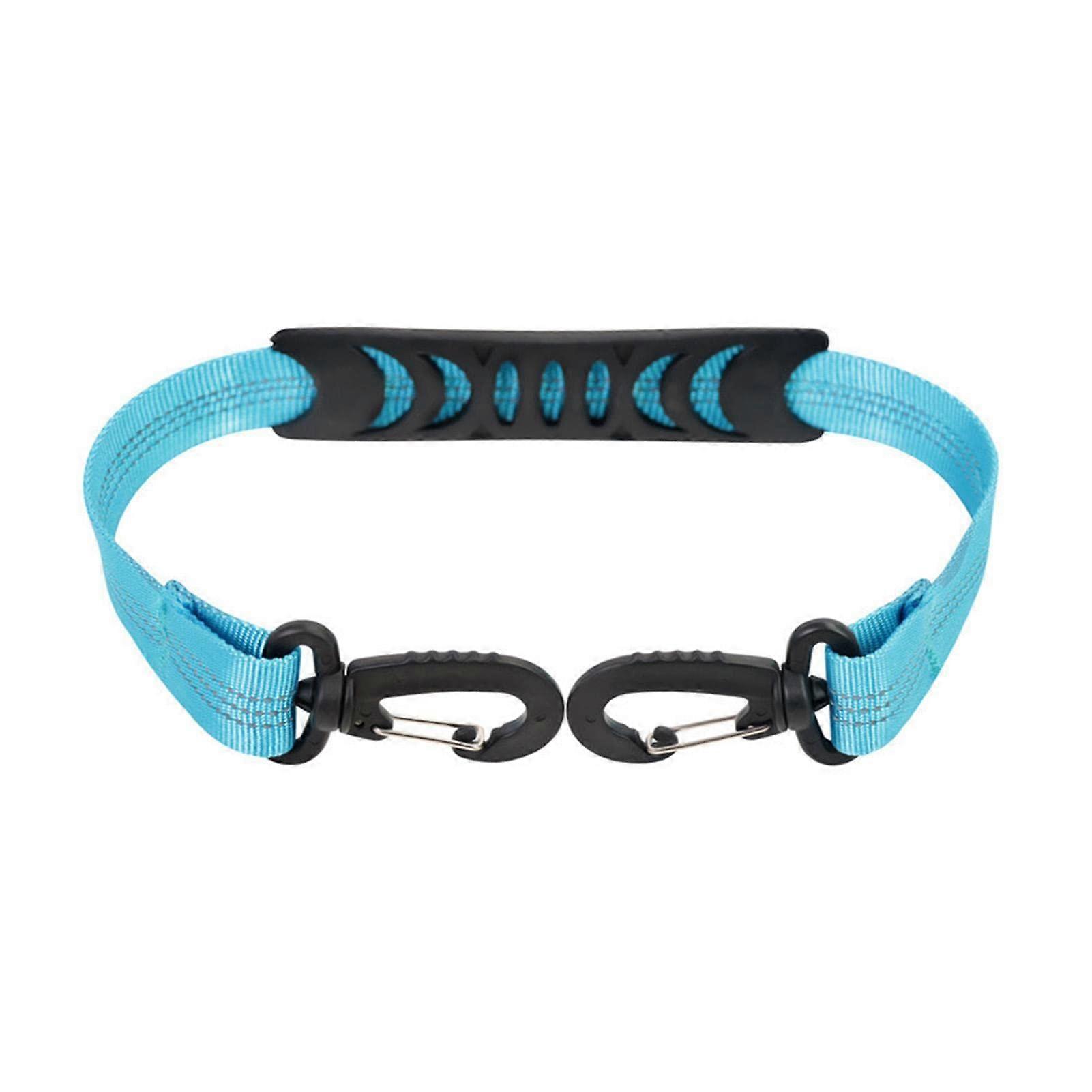 Ski Boot Strap Adjustable Carry Strap for Snowboard Boots and Ice Skates, Blue, Durable Ski Accessories