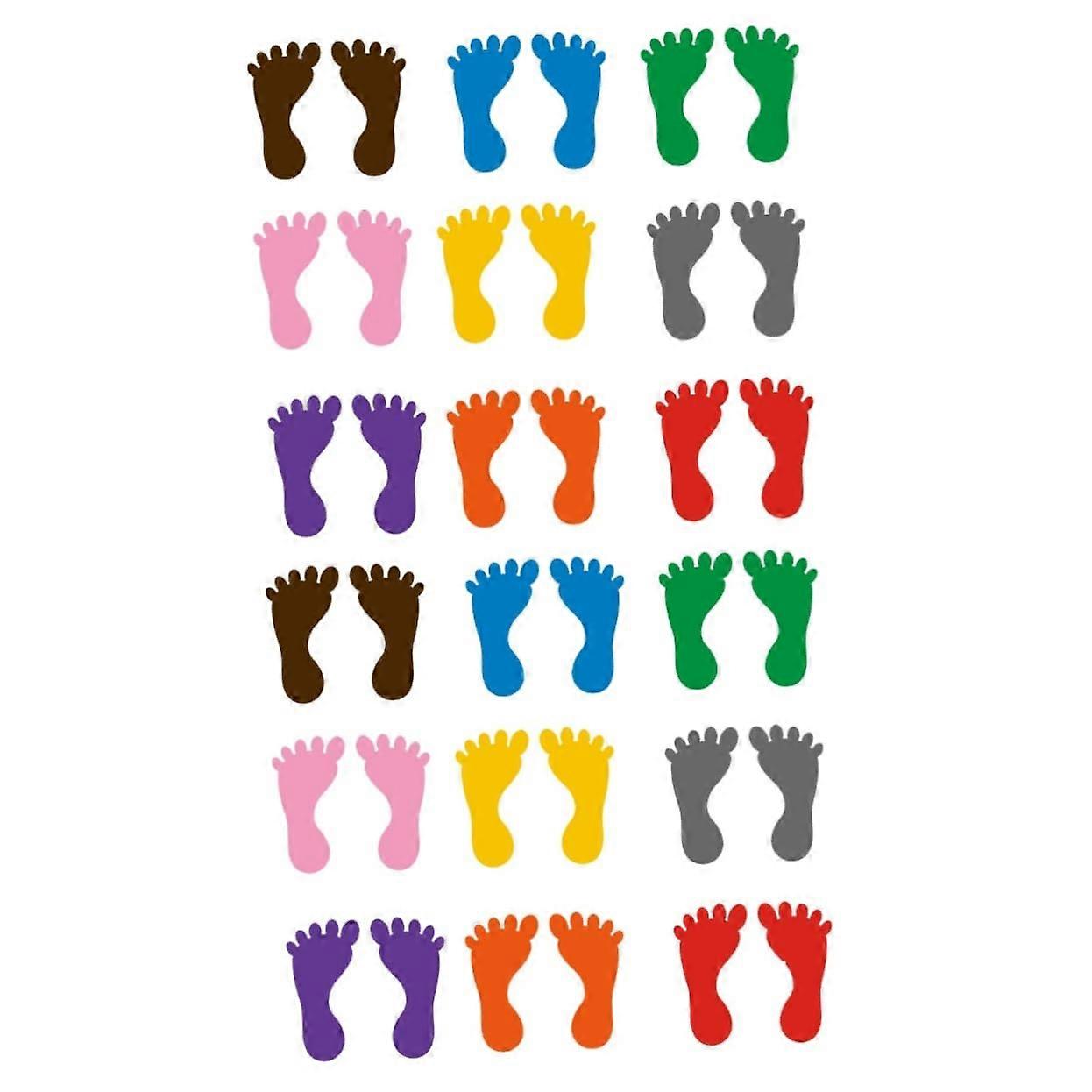 36 pairs of children's doormats for classroom floor stickers purple nursery X2