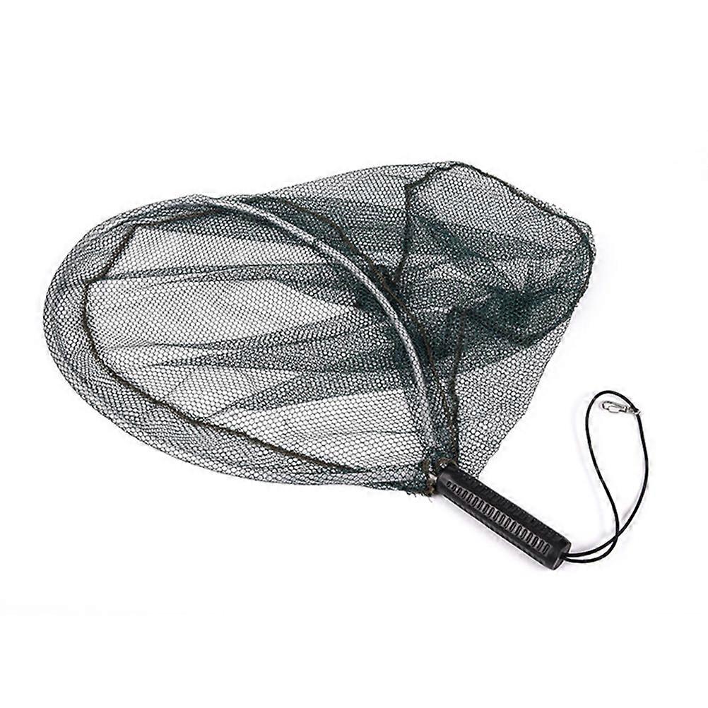 Here's a polished and professional product description based on your query:

 

**Durable Hand Fishing Net – Aluminum Alloy Frame with Nylon Mesh for