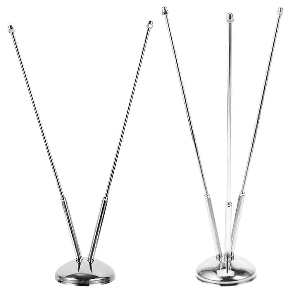 2pcs Sturdy Metal Desk Flag Holders with Bases – Compact Lightweight Flag Pole Stands for Parties, Festivals & Events