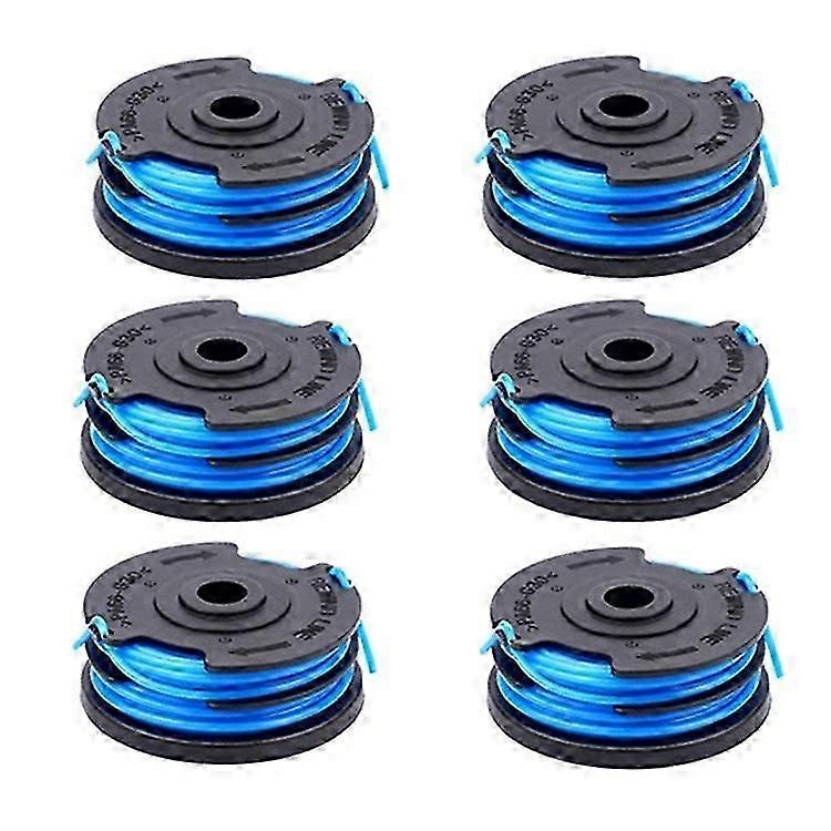 6pcs Compatible For Greenworks 2101602 / 2101602a Lawn Mower Line Spools, 2900719