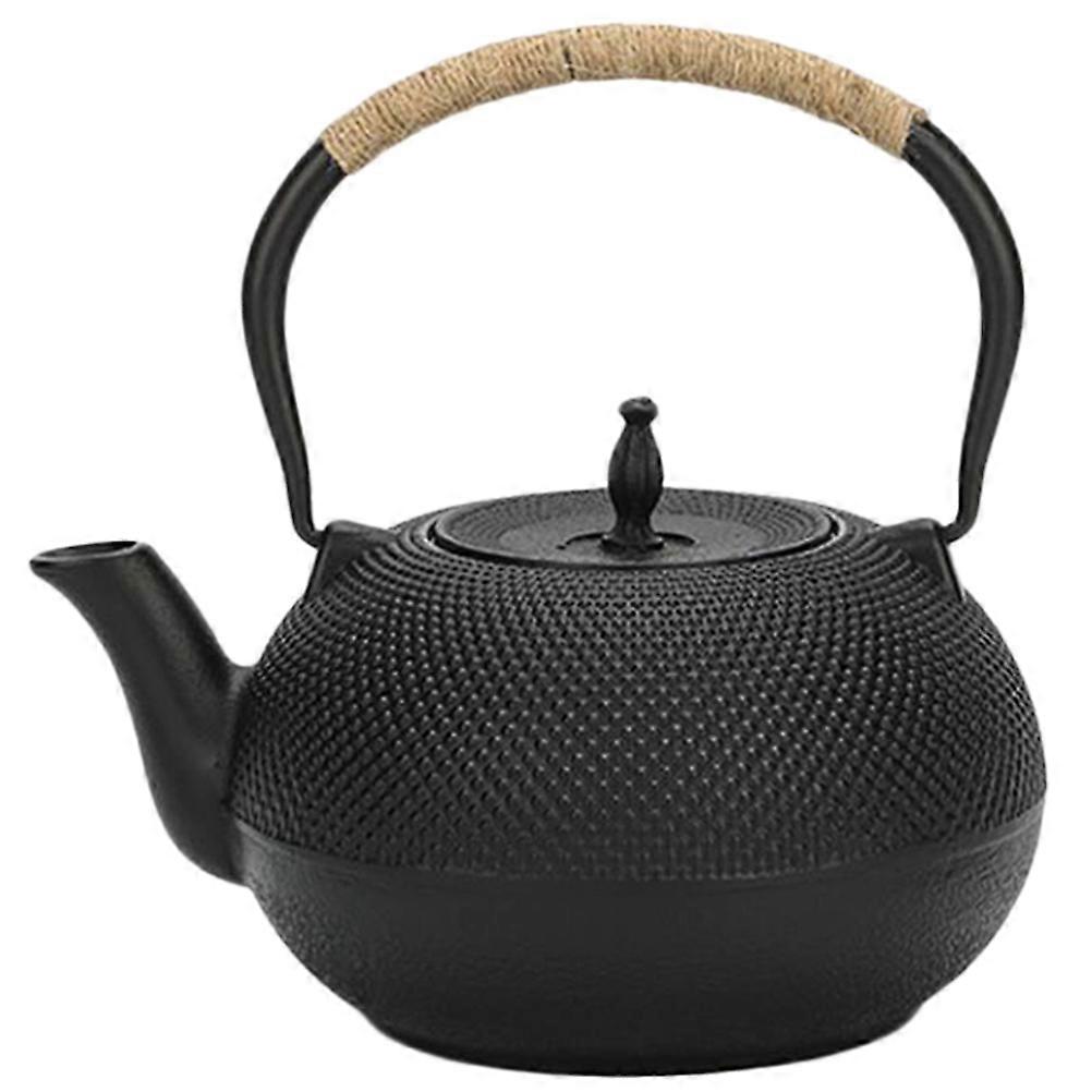 1pc Handmade Cast Iron Teapot with Infuser Antique Tea Kettle Uncoated