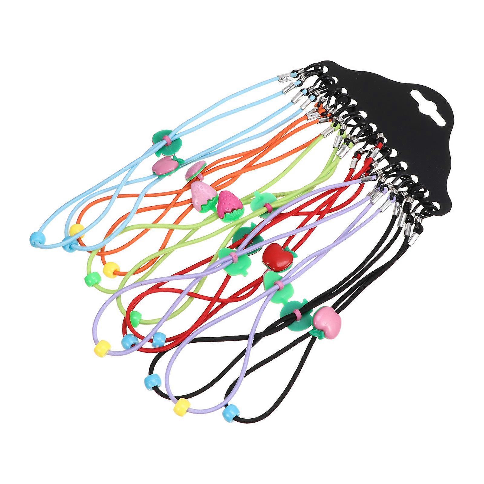 24pcs Colorful Elastic Eyewear Retainer Strap Glasses Holder for Spectacles Sunglasses Decorative Chain with Buckles