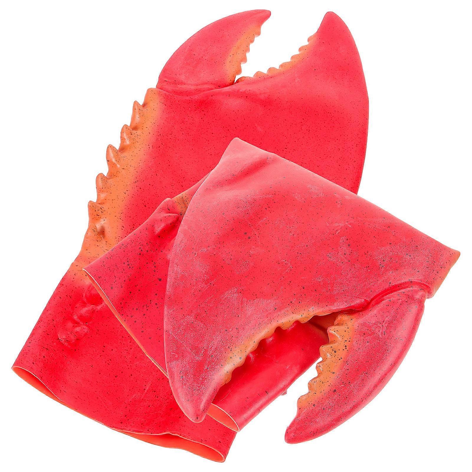 Cosplay Claws Silicone Red 33x15cm Halloween Accessories Costume Gloves 1 Pair