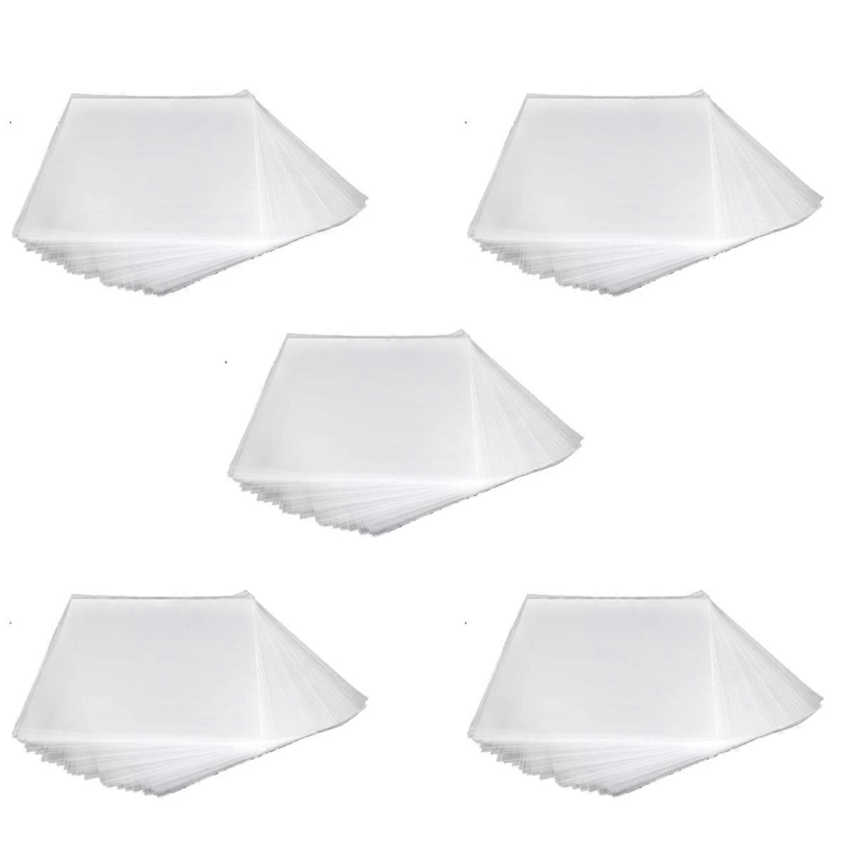 250PCS OPP Gel Record Protective Cover for Turntable Player LP Vinyl Record Bag Flat Open