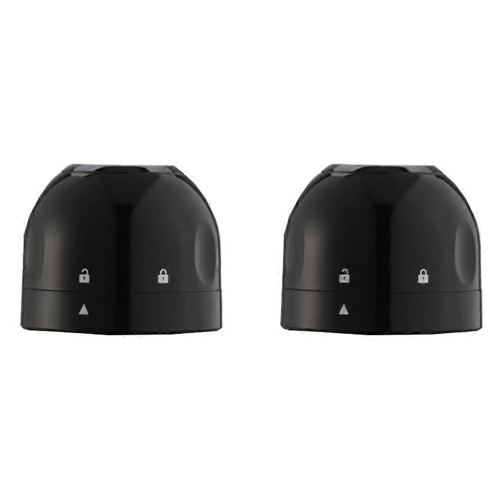 2pcs Mini Food Grade ABS Black for Lovers Easy to Use and Leak Proof