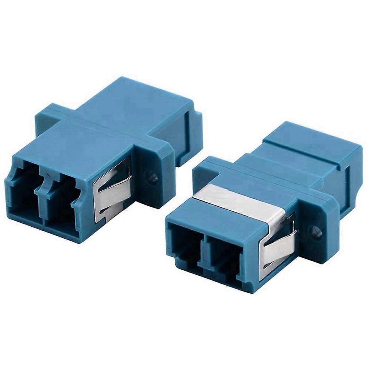 LC Fiber Optic Adapter - LC to LC Duplex Singlemode Coupler - 20 Pack - Blue